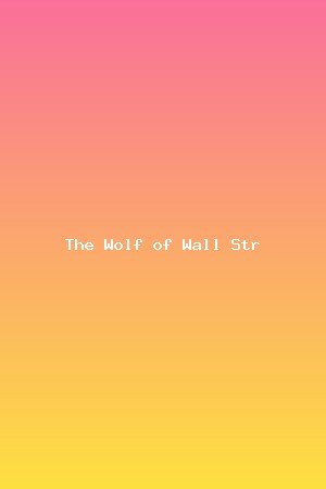 The Wolf of Wall Street